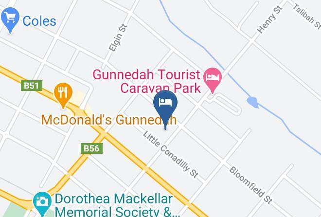 Gunnedah - Red Chief Motel Maps