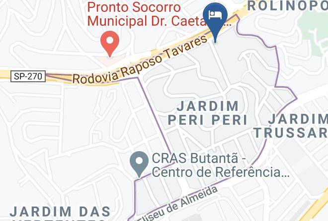 Sao Paulo Butanta - Red Fox Motel Maps