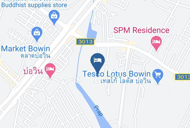 Si Racha District - Red Heart Resort Maps