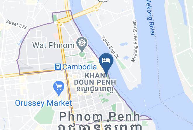 Doun Penh - Red Hibiscus Hotel Maps