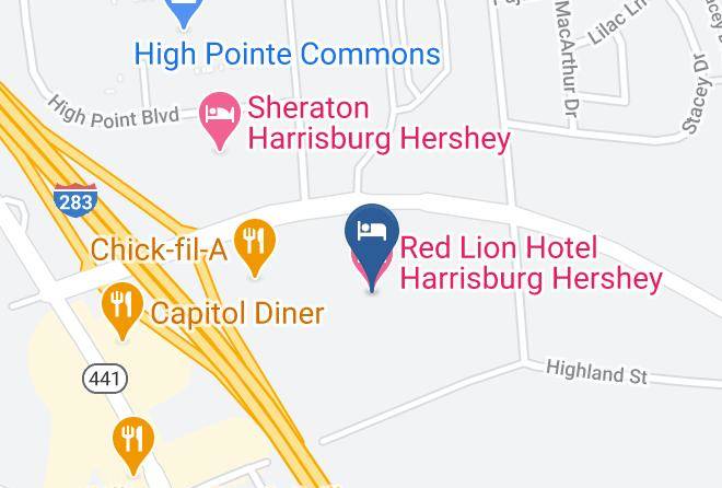 Dauphin - Red Lion Hotel Harrisburg Hershey Maps