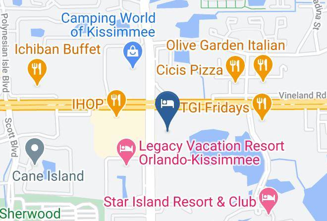 Osceola - Red Lion Hotel Orlando Lake Buena Vista South Maps
