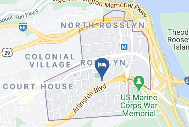 Arlington - Red Lion Hotel Rosslyn Iwo Jima Maps