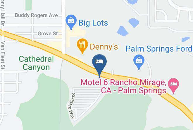 Red Lion Inn & Suites Cathedral City Map