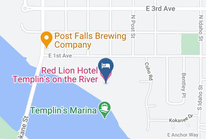 Kootenai - Red Lion Hotel Templin's On The River Maps