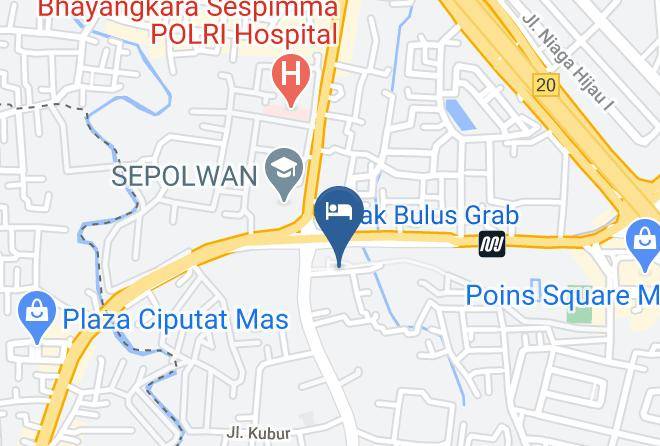 Jakarta Selatan - Red N Blue Hotel Maps