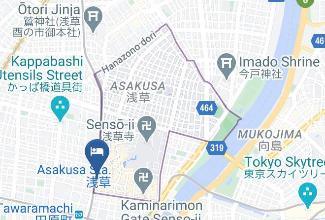 Taito Ward - Red Planet Tokyo Asakusa Maps