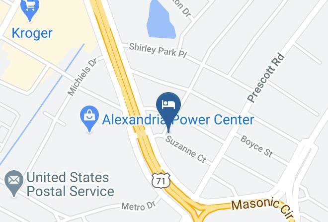 Rapides Par - Red River Inn Alexandria Maps