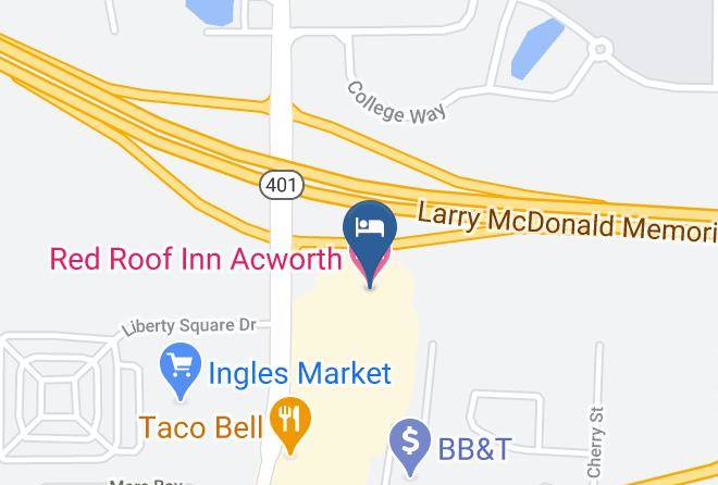 Bartow - Red Roof Inn Acworth Maps