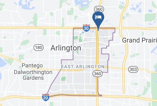Tarrant - Red Roof Inn Arlington Entertainment District Maps