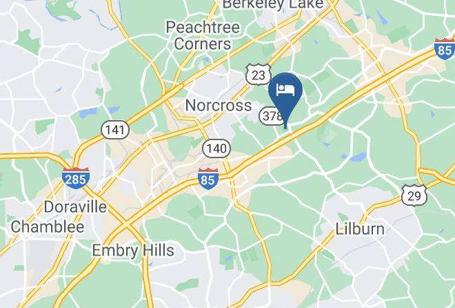 Red Roof Inn Atlanta Norcross Map