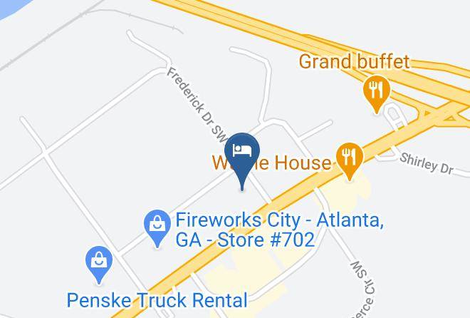 Fulton - Red Roof Inn Atlanta Six Flags Maps