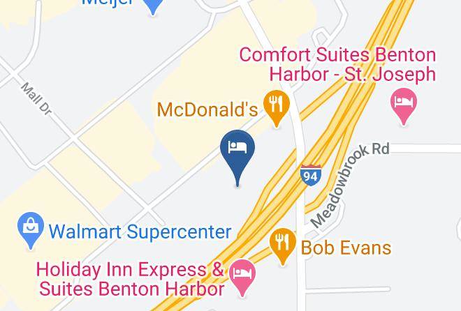 Berrien County - Red Roof Inn Benton Harbor St Joseph Maps