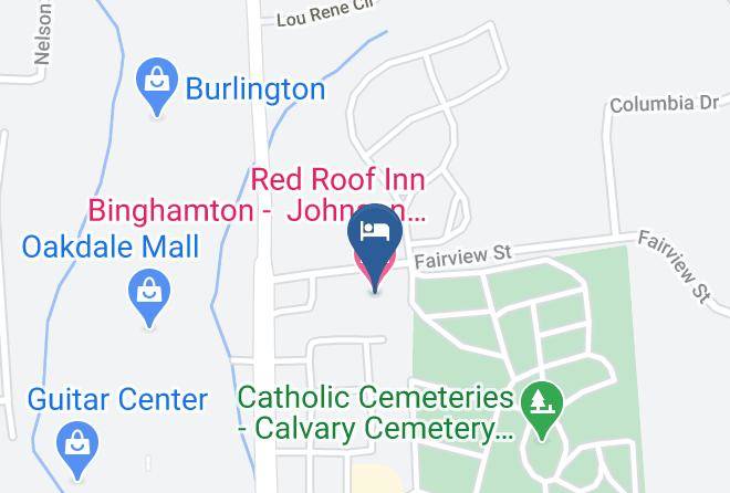 Broome - Red Roof Inn Binghamton Johnson City Maps
