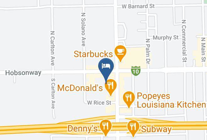 Red Roof Inn Blythe Map