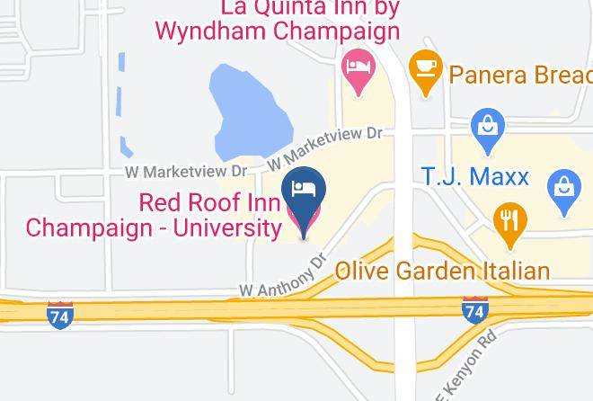 Champaign - Red Roof Inn Champaign University Maps