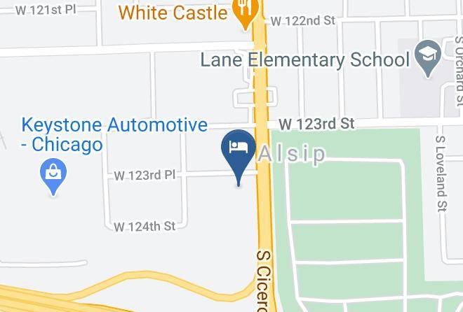 Cook - Red Roof Inn Chicago Alsip Maps