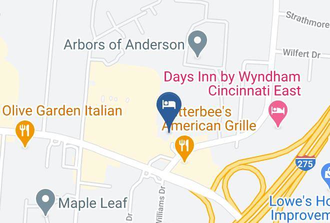 Clermont - Red Roof Inn Cincinnati East Beechmont Maps