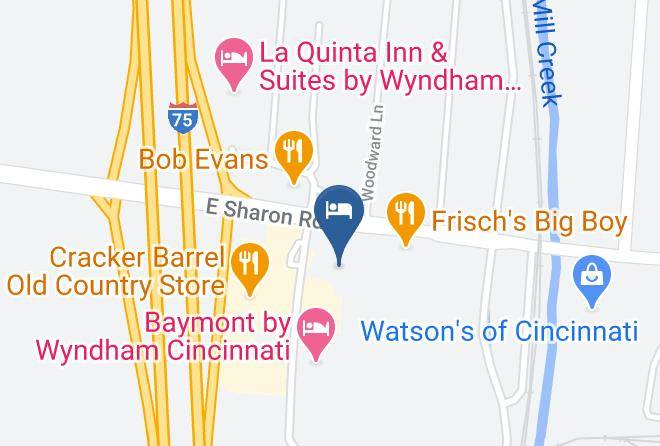 Hamilton - Red Roof Inn Cincinnati Sharonville Maps
