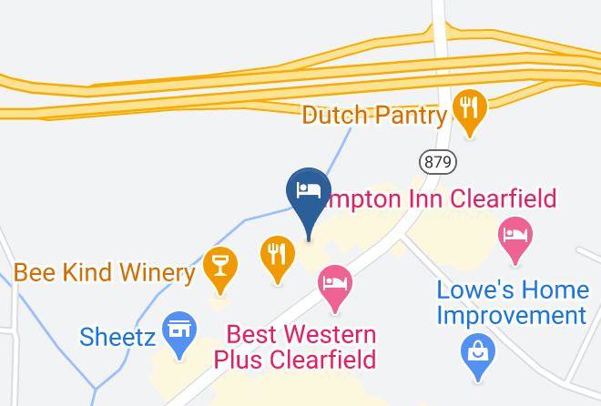 Clearfield - Red Roof Inn Clearfield Maps