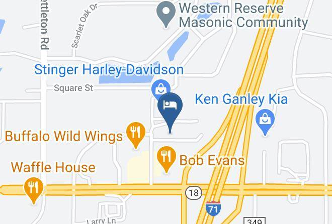 Red Roof Inn Cleveland Medina Map