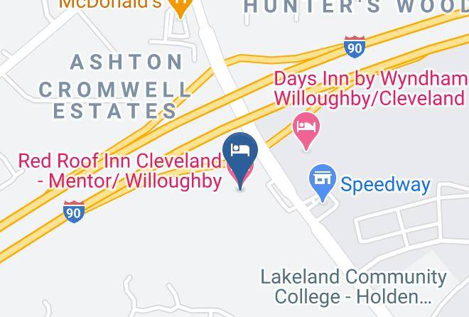 Lake - Red Roof Inn Cleveland Mentor Willoughby Maps