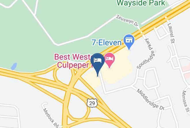 Culpeper - Red Roof Inn Culpeper Maps