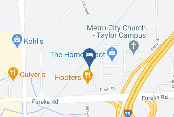 Wayne County - Red Roof Inn Detroit Metro Airport Taylor Maps