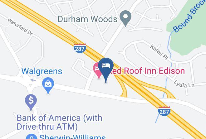 Middlesex - Red Roof Inn Edison Maps