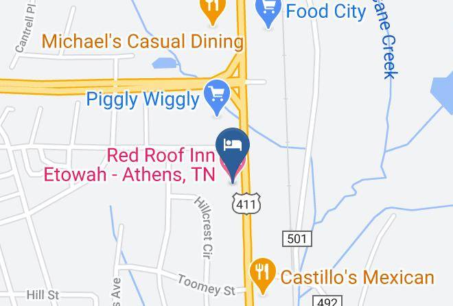 Mcminn - Red Roof Inn Etowah Athens Tn Maps