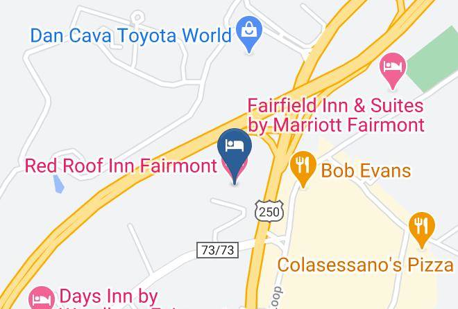 Red Roof Inn Fairmont Map