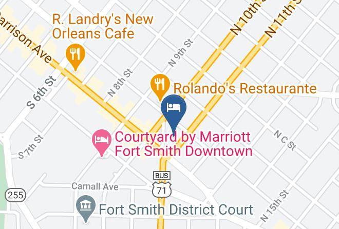 Red Roof Inn Fort Smith Downtown Map