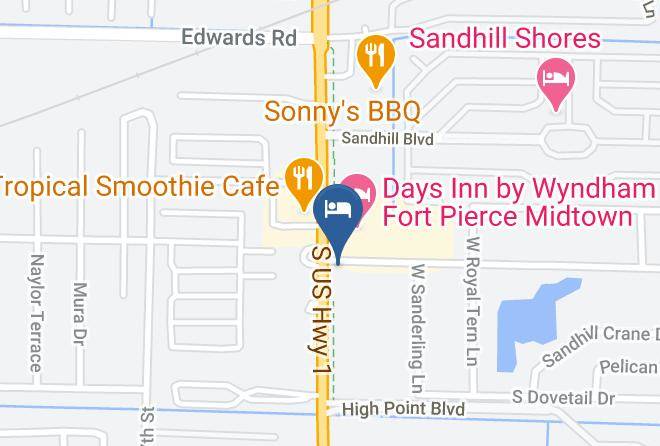 St Lucie - Red Roof Inn Ft Pierce Maps