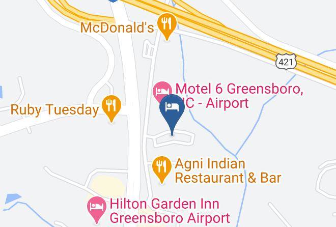 Guilford - Red Roof Inn Greensboro Airport Maps