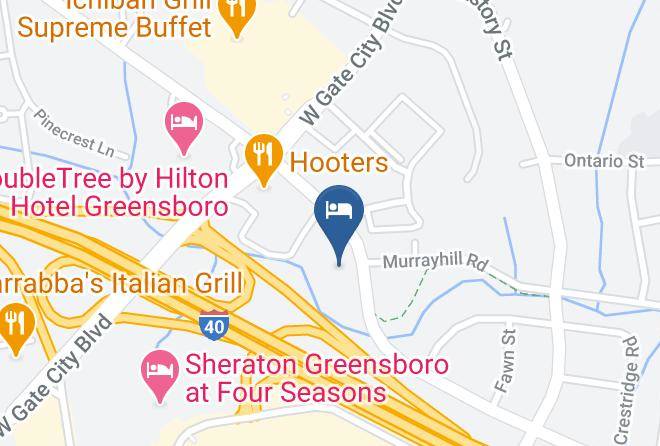 Guilford - Red Roof Inn Greensboro Coliseum Maps