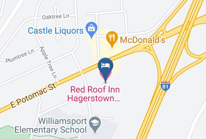 Washington - Red Roof Inn Hagerstown Williamsport Md Maps