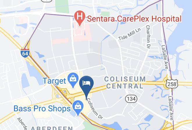 Hampton City - Red Roof Inn Hampton Coliseum & Convention Center Maps