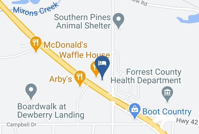 Forrest - Red Roof Inn Hattiesburg Maps