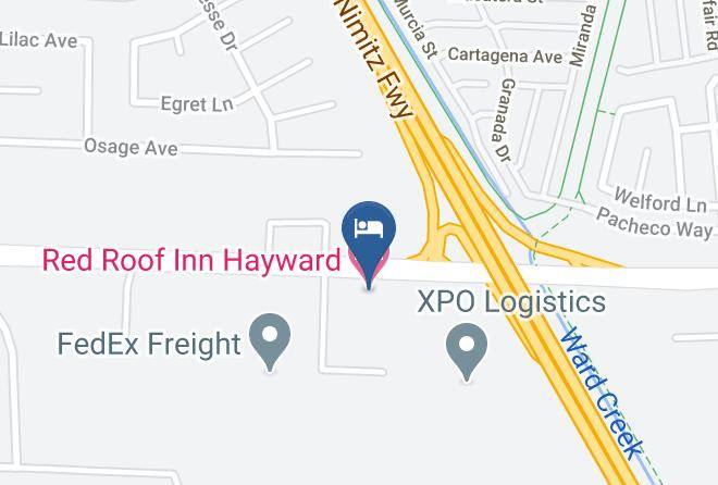 Alameda - Red Roof Inn Hayward Maps