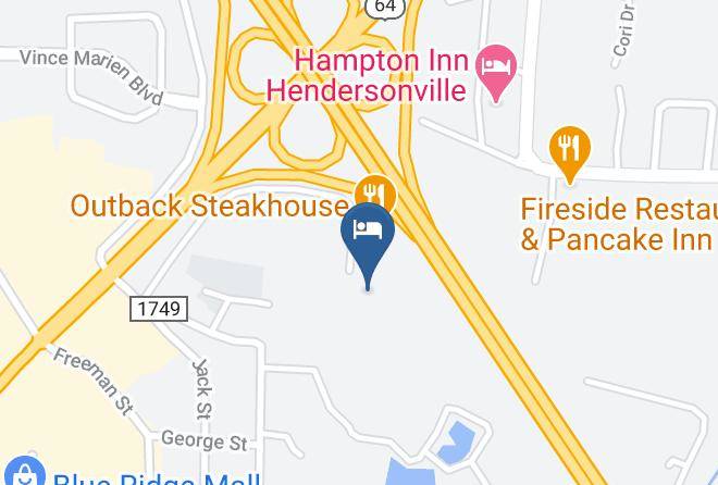 Henderson - Red Roof Inn Hendersonville Maps