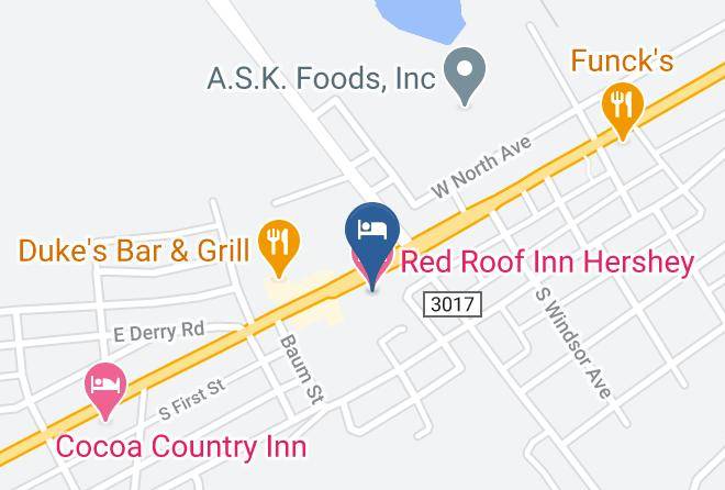 Red Roof Inn Hershey Map