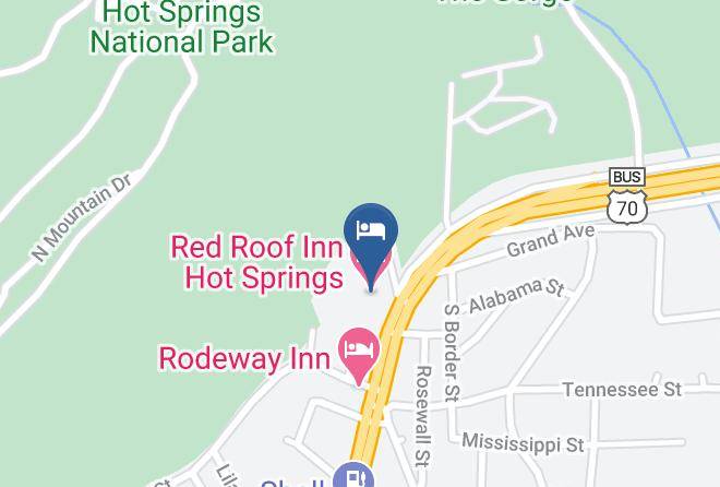 Garland - Red Roof Inn Hot Springs Maps