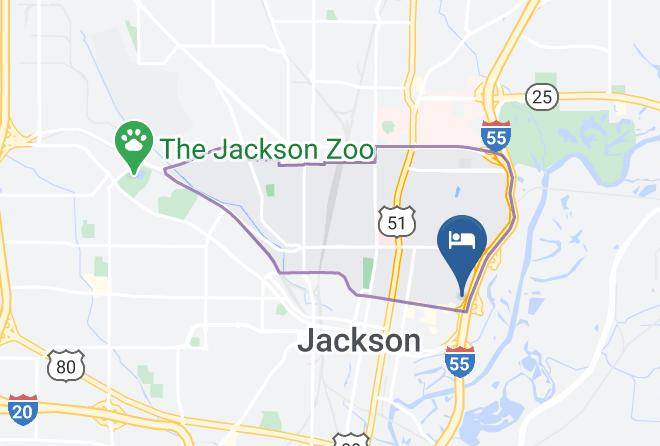 Red Roof Inn Jackson Downtown Fairgrounds Map