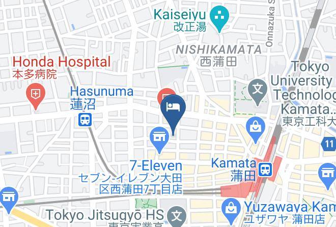 Ota Ward - Red Roof Inn Kamata Maps