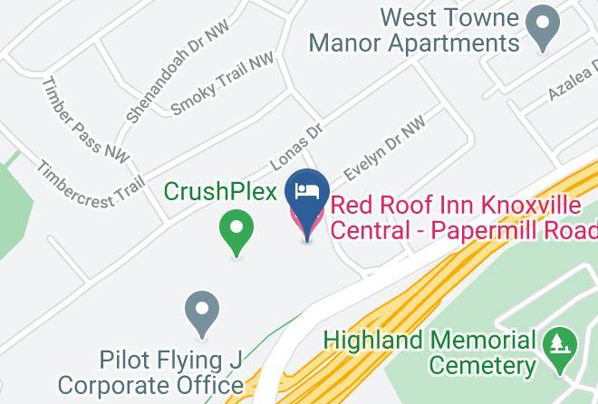 Knox - Red Roof Inn Knoxville Central Papermill Road Maps