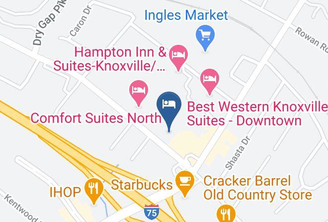 Knox - Red Roof Inn Knoxville North Merchants Drive Maps