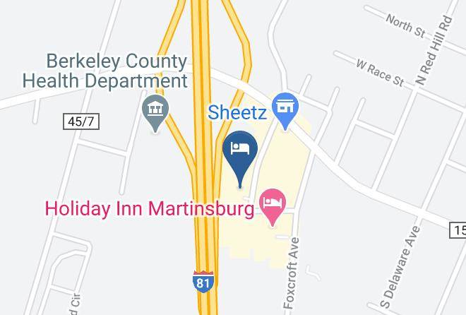 Berkeley - Red Roof Inn Martinsburg Maps