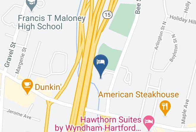 New Haven - Red Roof Inn Meriden Maps