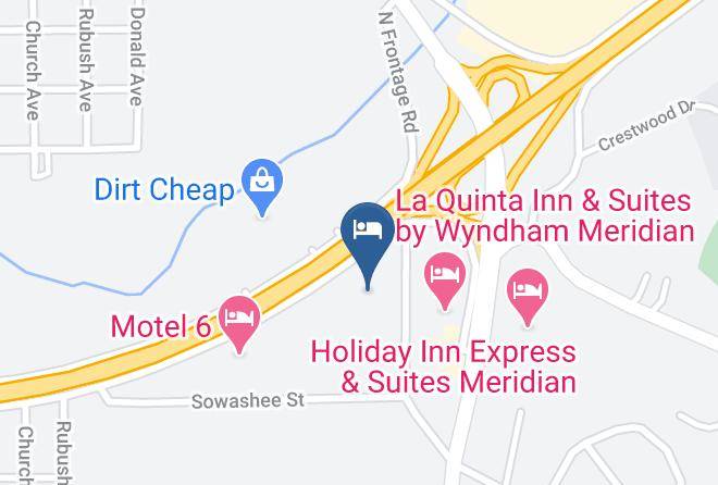 Lauderdale - Red Roof Inn Meridian Maps