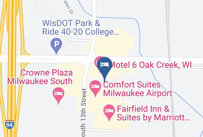 Milwaukee - Red Roof Inn Milwaukee Airport Maps